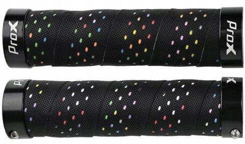 CHWYTY ROWEROWE PROX GP-82C OWIJKA 130MM 2xSKRĘCANE RAINBOW