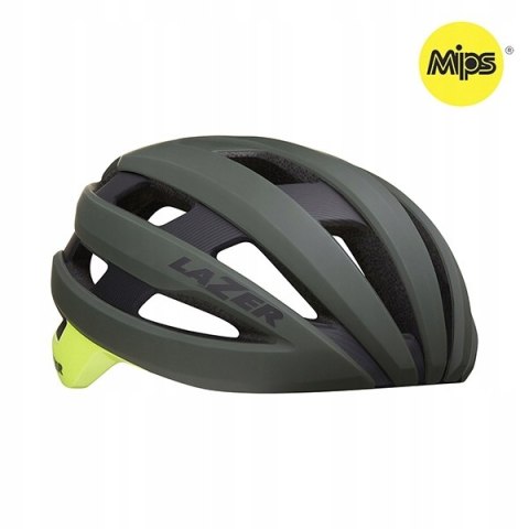 KASK ROWEROWY LAZER SPHERE MIPS ZIELONO-ŻÓŁTY ROZ. M KASK ROWEROWY LAZER SPHERE MIPS ZIELONO-ŻÓŁTY ROZ. M