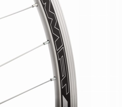 Koło rowerowe przód 28" Stars Circle z prądnicą Shimano 3W 6V srebrne Koło rowerowe przód 28" Stars Circle z prądnicą Shimano 3W 6V srebrne