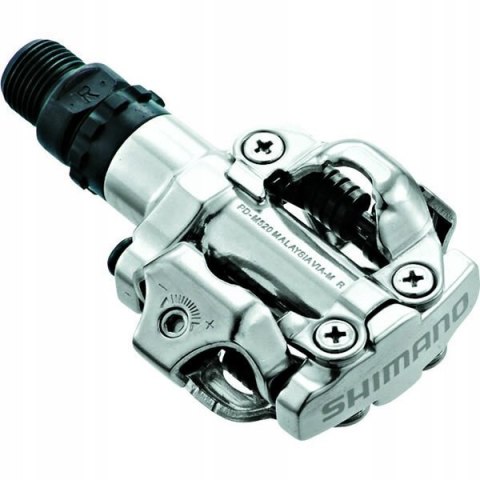 Pedały zatrzaskowe Shimano PD-M520 srebrne + Bloki SM-SH51 Pedały zatrzaskowe Shimano PD-M520 srebrne + Bloki SM-SH51