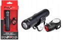 ZESTAW LAMP ROWEROWYCH PROX RAN SET 900Lm + BOOTES 20Lm USB-C