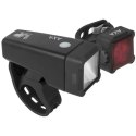 Zestaw lampek rowerowych przód i tył AXA Niteline T4-R USB RECHARGABLE
