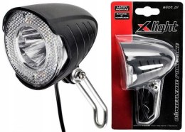 Lampa rowerowa przednia X-LIGHT Dynamo z podtrzymaniem XC-110C