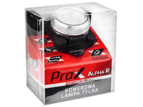Lampa rowerowa tylna Prox ALPHA R COB LED 30lm USB Lampa rowerowa tylna Prox ALPHA R COB LED 30lm USB