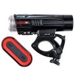 Zestaw lamp rowerowych PROX CRATER SET 880+50Lm przód i tył