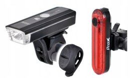 Zestaw lamp rowerowych Prox Aero A.I. Set 350lm USB Pilot Sensor 1200mAh