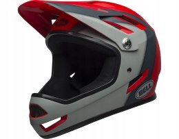 Kask rowerowy Fullface BELL SANCTION czerwono-szary roz. L