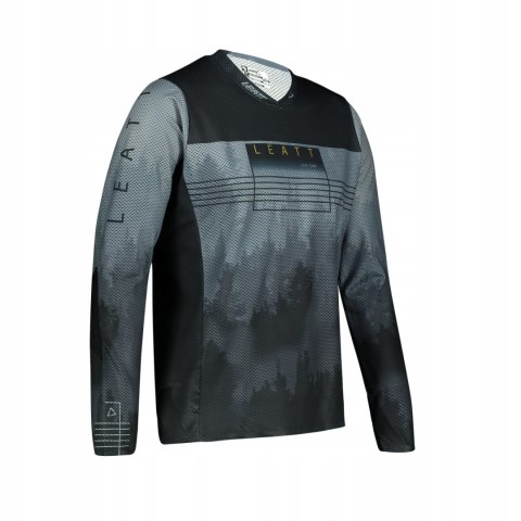 Koszulka rowerowa LEATT JERSEY MTB GRAVITY 4.0 czarno-szara roz. M Koszulka rowerowa LEATT JERSEY MTB GRAVITY 4.0 czarno-szara roz. M