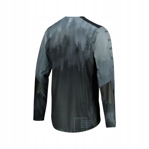 Koszulka rowerowa LEATT JERSEY MTB GRAVITY 4.0 czarno-szara roz. M Koszulka rowerowa LEATT JERSEY MTB GRAVITY 4.0 czarno-szara roz. M
