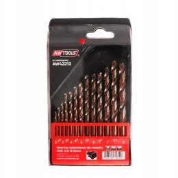 AWTOOLS WIERTŁA DO METALU 2-8,0mm KOBALTOWE 13 SZT