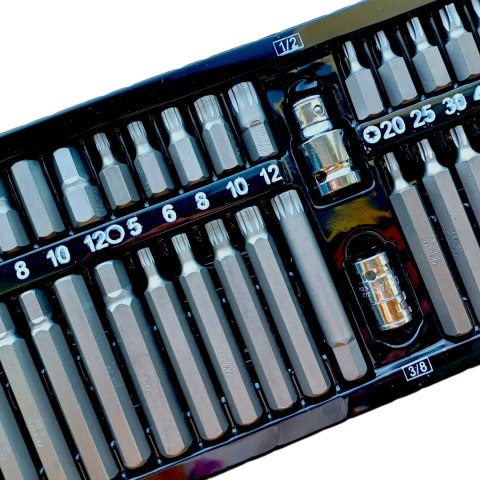 AWTOOLS KOŃCÓWKI HEX TORX SPLINE 40 cz. AW35120BL AWTOOLS KOŃCÓWKI HEX TORX SPLINE 40 cz. AW35120BL
