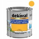 Farba akrylowa do drewna Dekoral 0,2 l ŻÓŁTY połysk