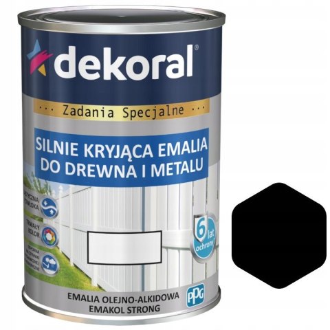 Farba akrylowa do drewna Dekoral 0,2 l CZARNY połysk Farba akrylowa do drewna Dekoral 0,2 l CZARNY połysk