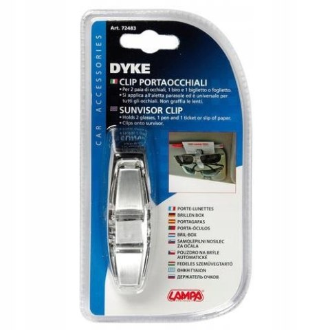 LAMPA Uchwyt na okulary DYKE osłona p. słoneczna LAMPA Uchwyt na okulary DYKE osłona p. słoneczna