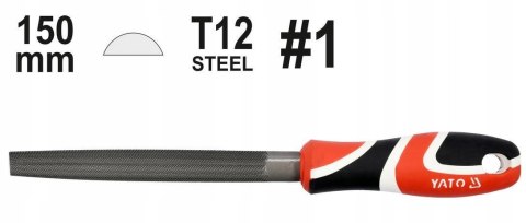 YATO YT-62258 PILNIK DO METALU PÓŁOKRĄGŁY 150MM #1 YATO YT-62258 PILNIK DO METALU PÓŁOKRĄGŁY 150MM #1