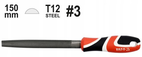 YATO YT-62348 PILNIK DO METALU PÓŁOKRĄGŁY 150MM #3 YATO YT-62348 PILNIK DO METALU PÓŁOKRĄGŁY 150MM #3