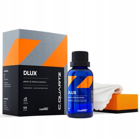 Zestaw CarPro CQuartz Dlux 30 ml powłoka do zabezpieczenia plastików i felg Zestaw CarPro CQuartz Dlux 30 ml powłoka do zabezpieczenia plastików i felg