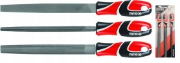 Zestaw pilników do metalu 250mm 3szt Yato YT-6237