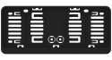 RAMKA krótka RAMKI krótkie pod TABLICE rejestracyjna 305x114 USA JAPAN