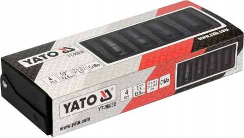 Yato Nasadki udarowe do wykręcania uszkodzonych śrub YT-06030 Yato Nasadki udarowe do wykręcania uszkodzonych śrub YT-06030