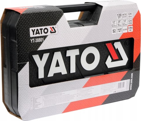 Zestaw narzędzi 1/4", 3/8" , 1/2" Yato YT-38801 Zestaw narzędzi 1/4", 3/8" , 1/2" Yato YT-38801
