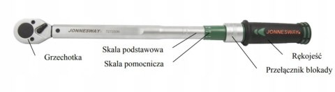 Jonnesway Klucz dynamometryczny 3/4" 100-500 Nm T27500N Jonnesway Klucz dynamometryczny 3/4" 100-500 Nm T27500N