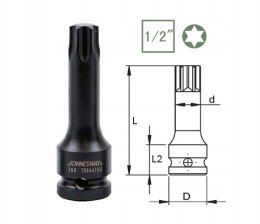 Klucz udarowy TORX T50 z nasadką 1/2