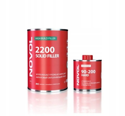 Podkład akrylowy Novol 2200 Solid Filler czarny + utwardzacz Podkład akrylowy Novol 2200 Solid Filler czarny + utwardzacz