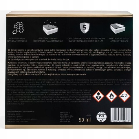 Zestaw do powłoki ceramicznej K2 Gravon Zestaw do powłoki ceramicznej K2 Gravon