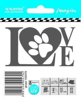 Naklejka na samochód LOVE PAW Avisa