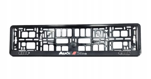 RAMKA POD TABLICĘ REJESTRACYJNĄ 3D AUDI SLINE 2SZT RAMKA POD TABLICĘ REJESTRACYJNĄ 3D AUDI SLINE 2SZT