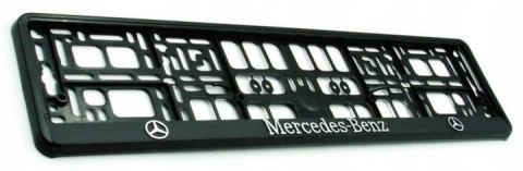 RAMKA POD TABLICĘ REJESTRACYJNĄ 3D MERCEDES 2SZT RAMKA POD TABLICĘ REJESTRACYJNĄ 3D MERCEDES 2SZT
