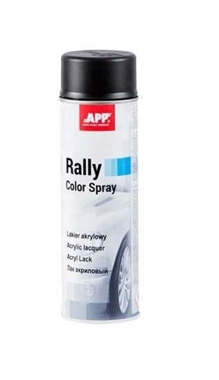 Spray akrylowy APP Rally 210112 czarny mat 600ml