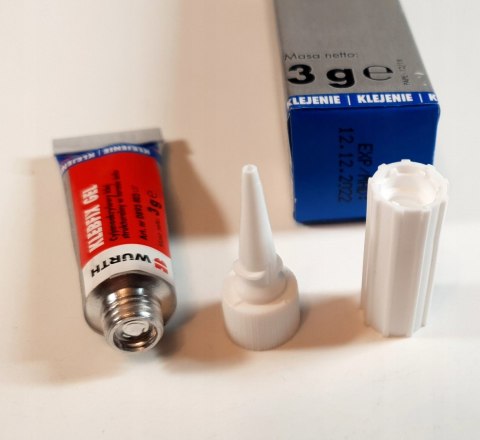 Klej cyjanoakrylowy Wurth Klebfix Gel 3 g Klej cyjanoakrylowy Wurth Klebfix Gel 3 g