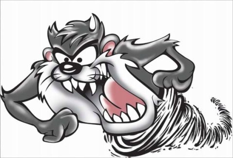 Naklejka Nalepka Na Samochód Diabeł Tasmański