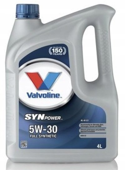 Olej silnikowy VALVOLINE SYNPOWER 5W-30 C3 4L Olej silnikowy VALVOLINE SYNPOWER 5W-30 C3 4L