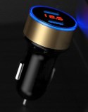 Woltomierz ładowarka 2x USB 2,4A + QC 3.0 wyświet